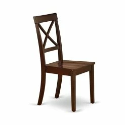 Budget 🤩 East West Furniture Boston 11" Wood Dining Chairs In Mahogany (Set Of 2) 🤩 -Cheap Office Chairs Store 2352206 2 L