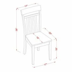 Buy 🔔 East West Furniture Capri 11" Wood Dining Chairs In Mahogany (Set Of 2) ⭐ 7 Buy 🔔 East West Furniture Capri 11" Wood Dining Chairs In Mahogany (Set Of 2) ⭐ -Cheap Office Chairs Store 2352223 2 L