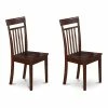 Buy 🔔 East West Furniture Capri 11" Wood Dining Chairs In Mahogany (Set Of 2) ⭐ -Cheap Office Chairs Store 2352223 L