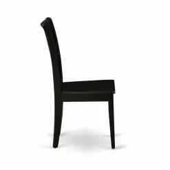 Best Sale 👍 East West Furniture Clarksville 11" Wood Dining Chairs In Black (Set Of 2) 🔔 -Cheap Office Chairs Store 2352225 4 L