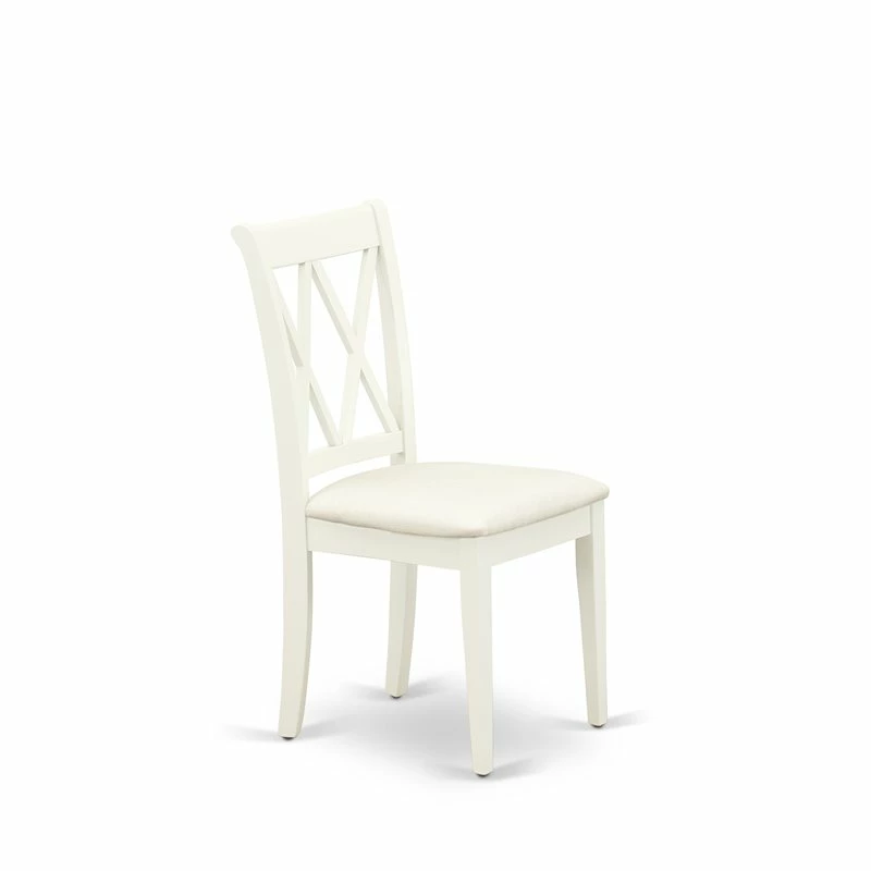 Cheap โ East West Furniture Clarksville 38" Fabric Seat Dining Chair In White (Set Of 2) ๐ 5 Cheap โ East West Furniture Clarksville 38" Fabric Seat Dining Chair In White (Set Of 2) ๐ - Image 3