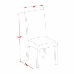 Best Pirce ⭐ East West Furniture Barry 42" Wood Dining Chairs In Oak/Beige (Set Of 2) 🛒 -Cheap Office Chairs Store 2352232 5 L