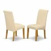 Best Pirce ⭐ East West Furniture Barry 42" Wood Dining Chairs In Oak/Beige (Set Of 2) 🛒