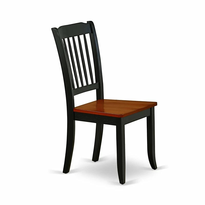 Promo ❤️ East West Furniture Danbury 11" Wood Dining Chairs In Black/Cherry (Set Of 2) 💯 5 Promo ❤️ East West Furniture Danbury 11" Wood Dining Chairs In Black/Cherry (Set Of 2) 💯 - Image 3