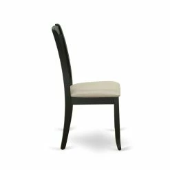 Discount ❤️ East West Furniture Danbury 38" Fabric Dining Chairs In Black (Set Of 2) 😍 -Cheap Office Chairs Store 2352248 4 L