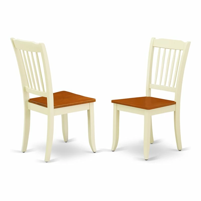 Best Pirce ๐ East West Furniture Danbury 11" Wood Dining Chairs In Cream/Cherry (Set Of 2) โค๏ธ 3 Best Pirce ๐ East West Furniture Danbury 11" Wood Dining Chairs In Cream/Cherry (Set Of 2) โค๏ธ
