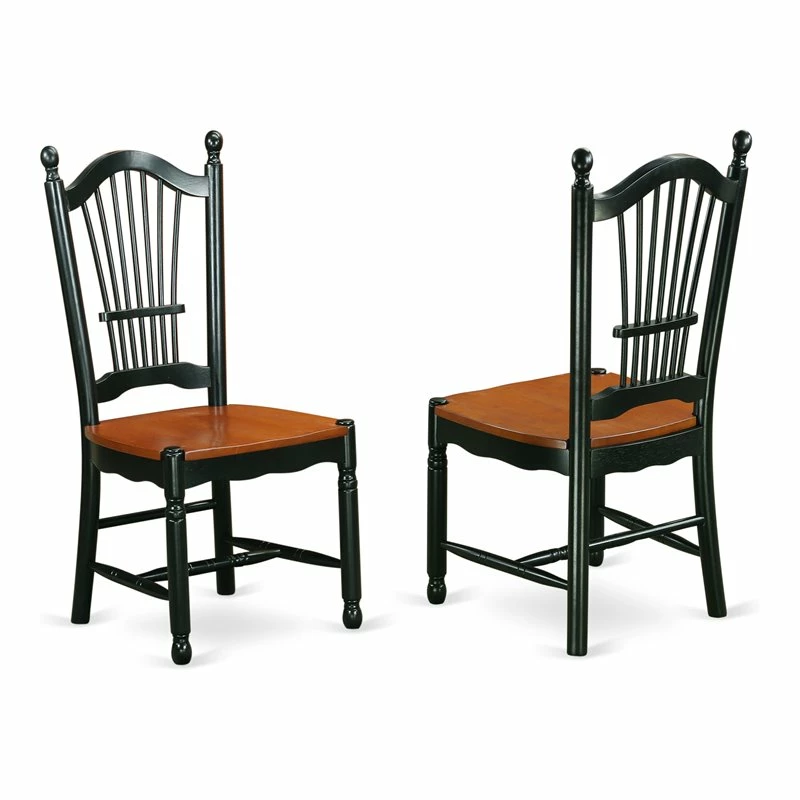 Deals ๐ East West Furniture Dover 11" Wood Dining Chairs In Black/Cherry (Set Of 2) ๐คฉ 3 Deals ๐ East West Furniture Dover 11" Wood Dining Chairs In Black/Cherry (Set Of 2) ๐คฉ