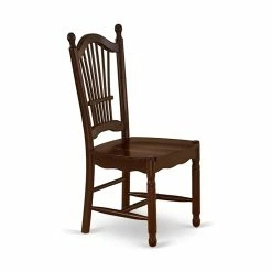 Wholesale 🥰 East West Furniture Dover 11" Wood Dining Chairs In Mahogany (Set Of 2) 🎁 -Cheap Office Chairs Store 2352276 2 L