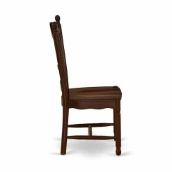 Wholesale 🥰 East West Furniture Dover 11" Wood Dining Chairs In Mahogany (Set Of 2) 🎁 -Cheap Office Chairs Store 2352276 4 L