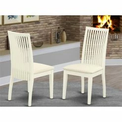 Promo ⌛ East West Furniture Ipswich Fabric Dining Chairs In Linen White (Set Of 2) 🔥 -Cheap Office Chairs Store 2352311 1 L