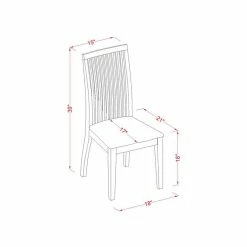 Promo ⌛ East West Furniture Ipswich Fabric Dining Chairs In Linen White (Set Of 2) 🔥 -Cheap Office Chairs Store 2352311 5 L