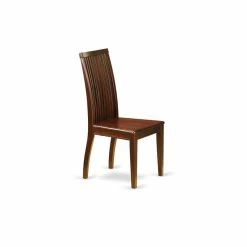 Hot Sale 👏 East West Furniture Ipswich Wood Dining Chairs In Mahogany (Set Of 2) 😍 -Cheap Office Chairs Store 2352314 2 L