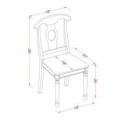 Best Sale ⭐ East West Furniture Napoleon 10" Wood Dining Chairs In Cream/Cherry (Set Of 2) 🎉 7 Best Sale ⭐ East West Furniture Napoleon 10" Wood Dining Chairs In Cream/Cherry (Set Of 2) 🎉 -Cheap Office Chairs Store 2352330 2 L