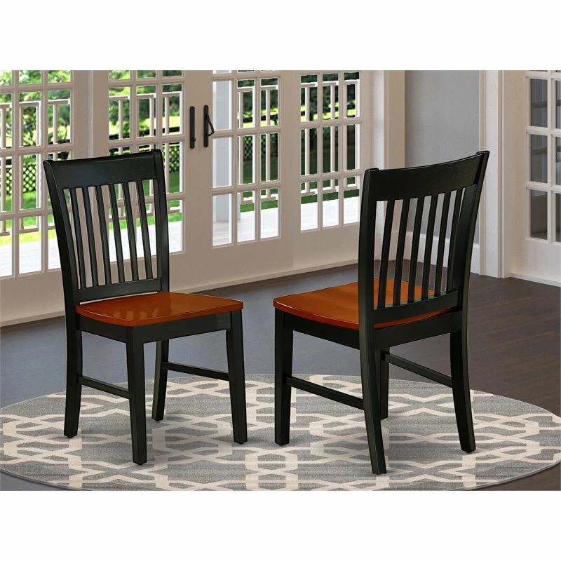 Top 10 ๐คฉ East West Furniture Norfolk 11" Wood Dining Chairs In Black/Cherry (Set Of 2) ๐ 4 Top 10 ๐คฉ East West Furniture Norfolk 11" Wood Dining Chairs In Black/Cherry (Set Of 2) ๐ - Image 2