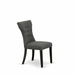 Budget ๐ East West Furniture Gallitin 41" Fabric Dining Chairs In Black/Gray (Set Of 2) ๐ 10 Budget ๐ East West Furniture Gallitin 41" Fabric Dining Chairs In Black/Gray (Set Of 2) ๐ -Cheap Office Chairs Store 2352350 2 L