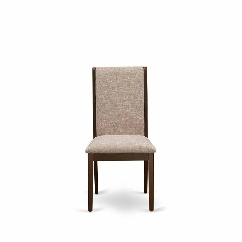 Coupon 🥰 East West Furniture Lancy 39" Fabric Dining Chairs In Mahogany/Brown (Set Of 2) 👏 6 Coupon 🥰 East West Furniture Lancy 39" Fabric Dining Chairs In Mahogany/Brown (Set Of 2) 👏 - Image 4