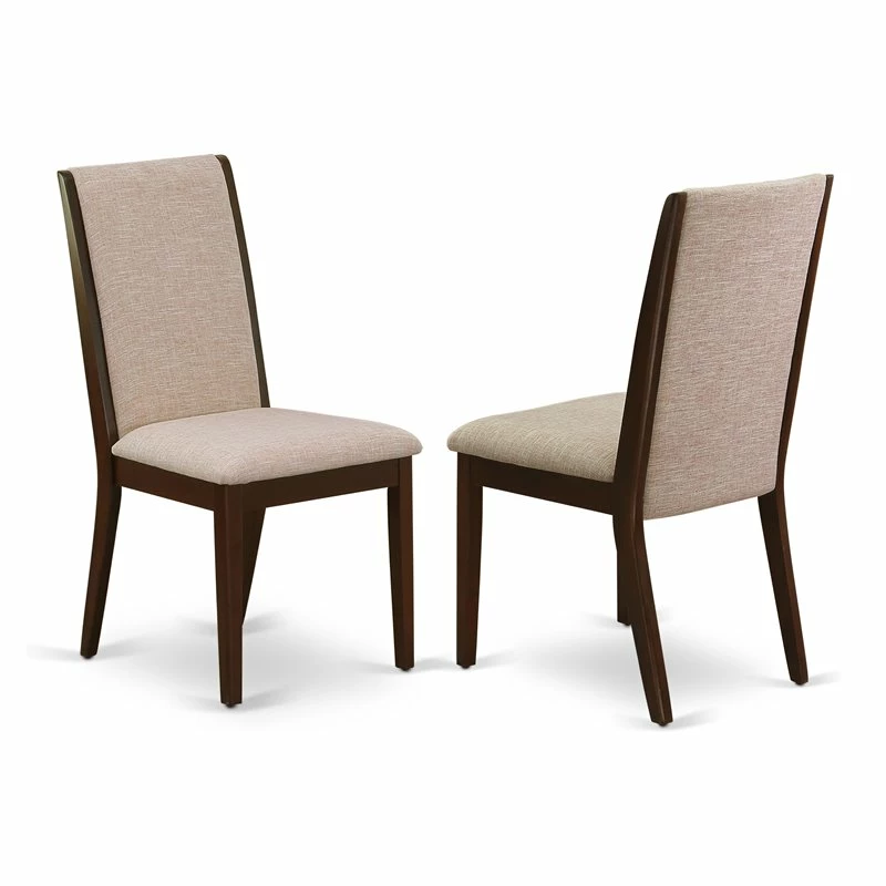 Coupon 🥰 East West Furniture Lancy 39" Fabric Dining Chairs In Mahogany/Brown (Set Of 2) 👏 3 Coupon 🥰 East West Furniture Lancy 39" Fabric Dining Chairs In Mahogany/Brown (Set Of 2) 👏