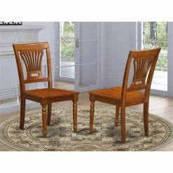 Budget ⭐ East West Furniture Plainville 11" Wood Dining Chairs In Brown (Set Of 2) 🥰 6 Budget ⭐ East West Furniture Plainville 11" Wood Dining Chairs In Brown (Set Of 2) 🥰 -Cheap Office Chairs Store 2352376 1 L