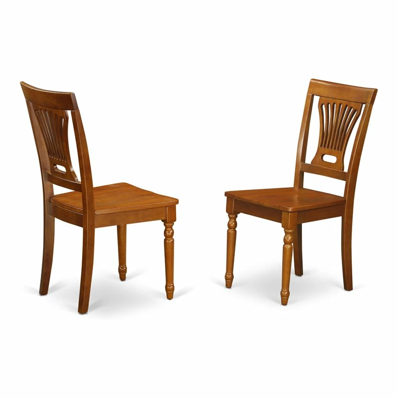 Budget ⭐ East West Furniture Plainville 11" Wood Dining Chairs In Brown (Set Of 2) 🥰 3 Budget ⭐ East West Furniture Plainville 11" Wood Dining Chairs In Brown (Set Of 2) 🥰