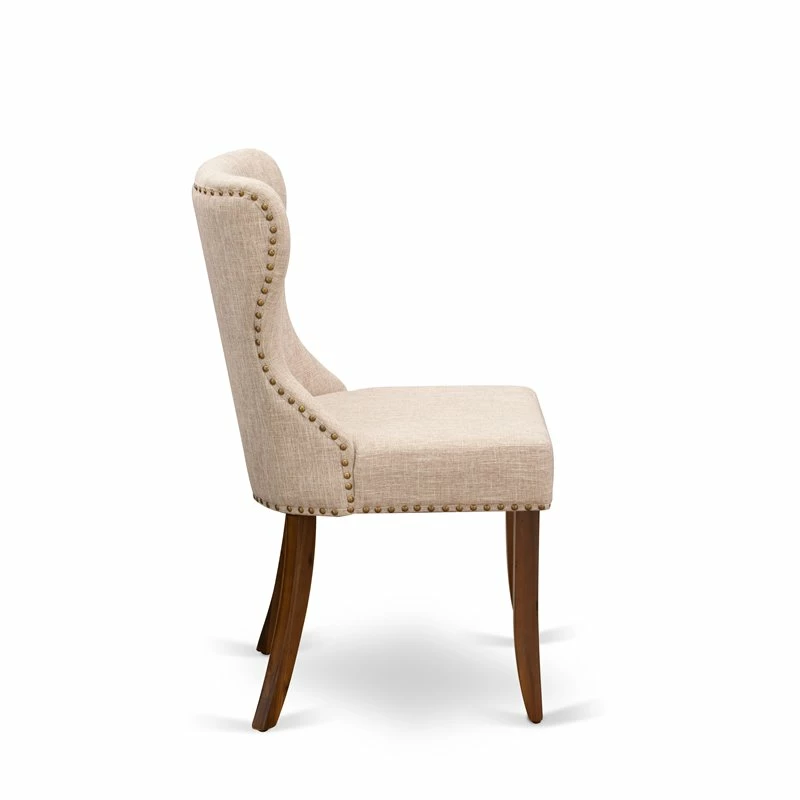 Brand new 🌟 East West Furniture Sion 36" Fabric Dining Chairs In Walnut/Beige (Set Of 2) 🥰 7 Brand new 🌟 East West Furniture Sion 36" Fabric Dining Chairs In Walnut/Beige (Set Of 2) 🥰 - Image 5