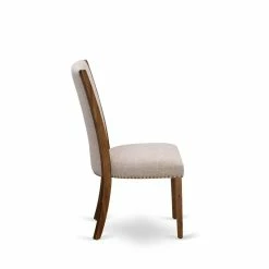 Brand new 🤩 East West Furniture Verona Fabric Dining Chairs In Walnut/Tan (Set Of 2) 🥰 -Cheap Office Chairs Store 2352387 4 L