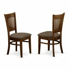 Hot Sale ๐ East West Furniture Vancouver 37" Fabric Dining Chairs In Espresso (Set Of 2) โญ