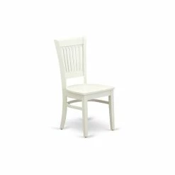 Brand new ❤️ East West Furniture Vancouver 12" Wood Dining Chairs In White (Set Of 2) 🧨 -Cheap Office Chairs Store 2352397 2 L