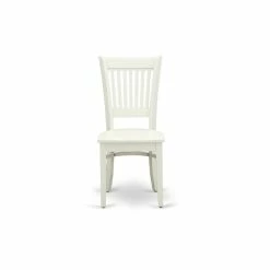 Brand new ❤️ East West Furniture Vancouver 12" Wood Dining Chairs In White (Set Of 2) 🧨 -Cheap Office Chairs Store 2352397 3 L