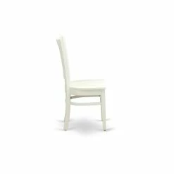 Brand new ❤️ East West Furniture Vancouver 12" Wood Dining Chairs In White (Set Of 2) 🧨 -Cheap Office Chairs Store 2352397 4 L