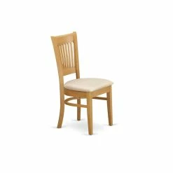 Hot Sale 🧨 East West Furniture Vancouver 37" Fabric Dining Chairs In Oak (Set Of 2) 😉 -Cheap Office Chairs Store 2352398 2 L