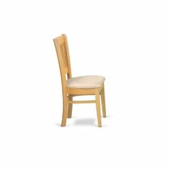 Hot Sale 🧨 East West Furniture Vancouver 37" Fabric Dining Chairs In Oak (Set Of 2) 😉 -Cheap Office Chairs Store 2352398 4 L