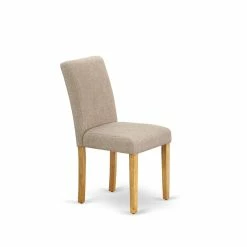 Top 10 🔔 East West Furniture Abbott 35" Linen Dining Chairs In Oak/Beige (Set Of 2) 🌟 -Cheap Office Chairs Store 2352420 2 L
