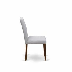 Best Sale ✔️ East West Furniture Abbott 35" Linen Dining Chairs In Walnut/Gray (Set Of 2) ❤️ -Cheap Office Chairs Store 2352424 4 L