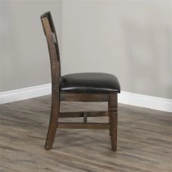 Top 10 ⭐ Sunny Designs Homestead 18" Ladderback Chair With Cushion Seat In Tobacco Leaf ❤️ -Cheap Office Chairs Store 2352887 3 L