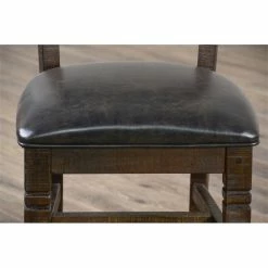 Top 10 ⭐ Sunny Designs Homestead 18" Ladderback Chair With Cushion Seat In Tobacco Leaf ❤️ -Cheap Office Chairs Store 2352887 5 L