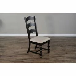 Flash Sale ⭐ Sunny Designs Scottsdale 20.5" Ladderback Side Chair With Cushion Seat In Walnut ⭐ -Cheap Office Chairs Store 2352897 2 L