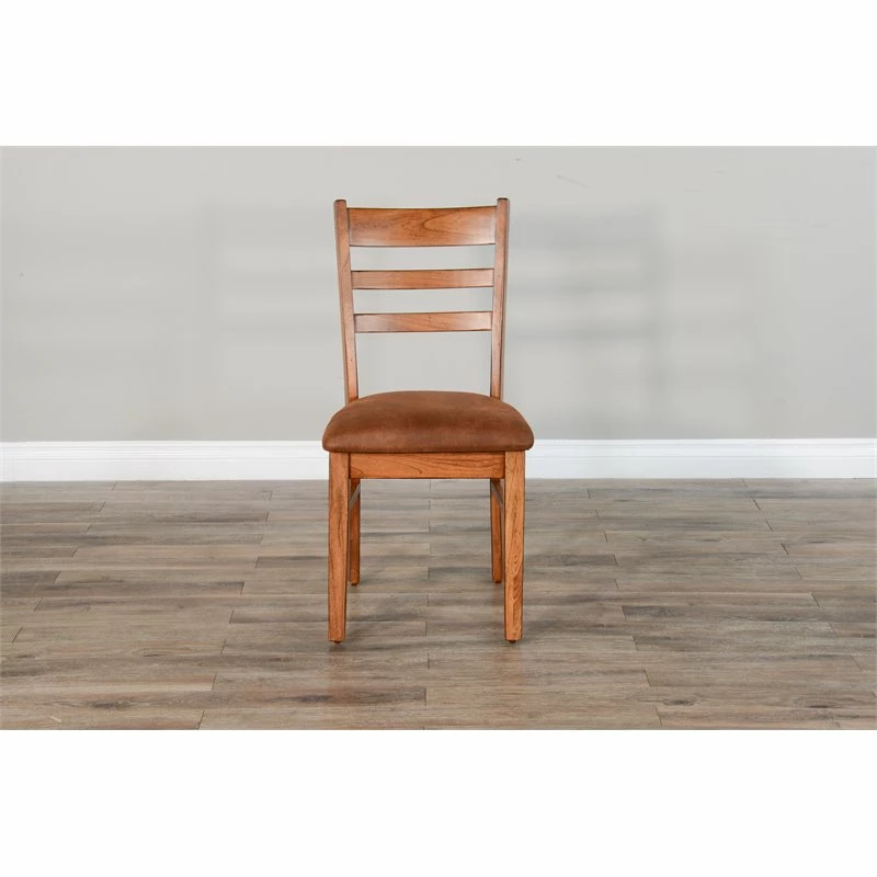Budget 🛒 Sunny Designs Sedona 37" Ladderback Chair With Cushion Seat In Rustic Oak 🔥 7 Budget 🛒 Sunny Designs Sedona 37" Ladderback Chair With Cushion Seat In Rustic Oak 🔥 - Image 5