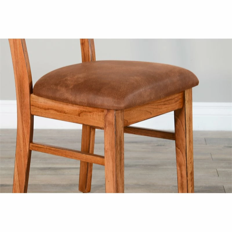 Budget 🛒 Sunny Designs Sedona 37" Ladderback Chair With Cushion Seat In Rustic Oak 🔥 9 Budget 🛒 Sunny Designs Sedona 37" Ladderback Chair With Cushion Seat In Rustic Oak 🔥 - Image 7