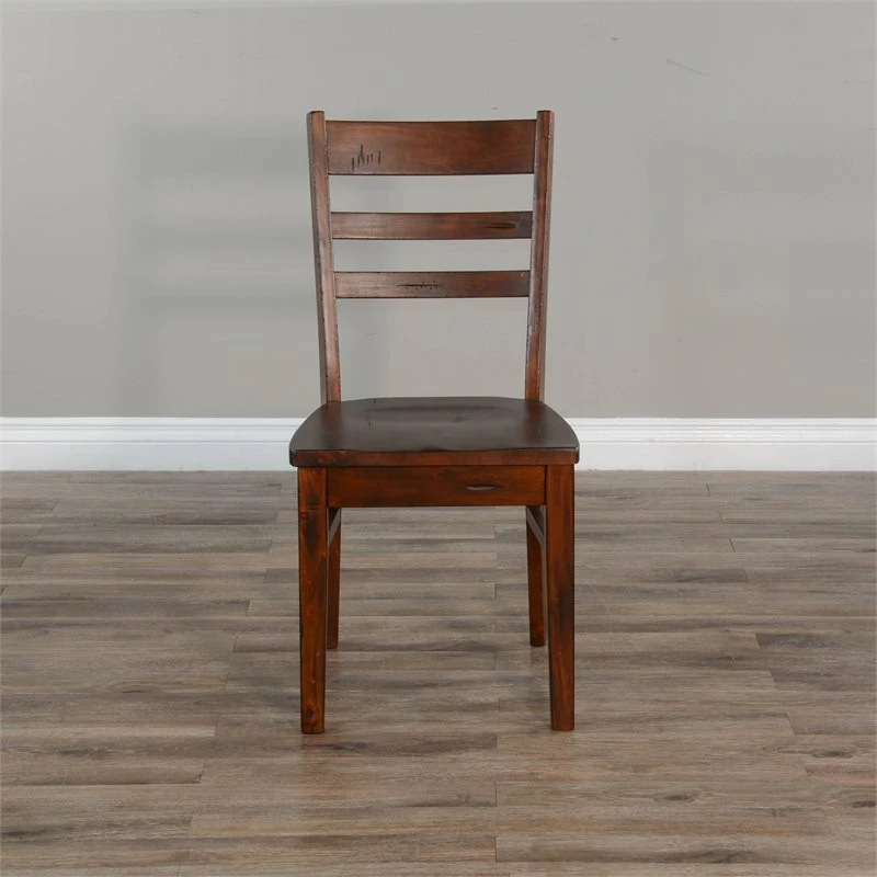 Best Pirce ๐ Sunny Designs Tuscany 18" Ladderback Chair With Wood Seat In Medium Brown โ 7 Best Pirce ๐ Sunny Designs Tuscany 18" Ladderback Chair With Wood Seat In Medium Brown โ - Image 5