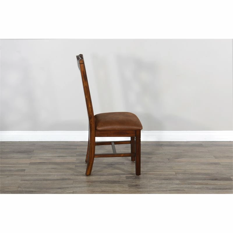 Wholesale 🛒 Sunny Designs Santa Fe 19" Double Crossback Wood Chair In Dark Chocolate ✨ 6 Wholesale 🛒 Sunny Designs Santa Fe 19" Double Crossback Wood Chair In Dark Chocolate ✨ - Image 4