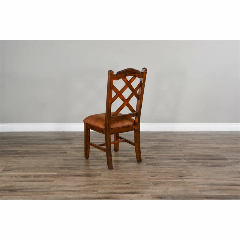 Wholesale 🛒 Sunny Designs Santa Fe 19" Double Crossback Wood Chair In Dark Chocolate ✨ 7 Wholesale 🛒 Sunny Designs Santa Fe 19" Double Crossback Wood Chair In Dark Chocolate ✨ - Image 5