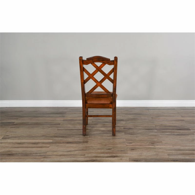 Wholesale 🛒 Sunny Designs Santa Fe 19" Double Crossback Wood Chair In Dark Chocolate ✨ 8 Wholesale 🛒 Sunny Designs Santa Fe 19" Double Crossback Wood Chair In Dark Chocolate ✨ - Image 6