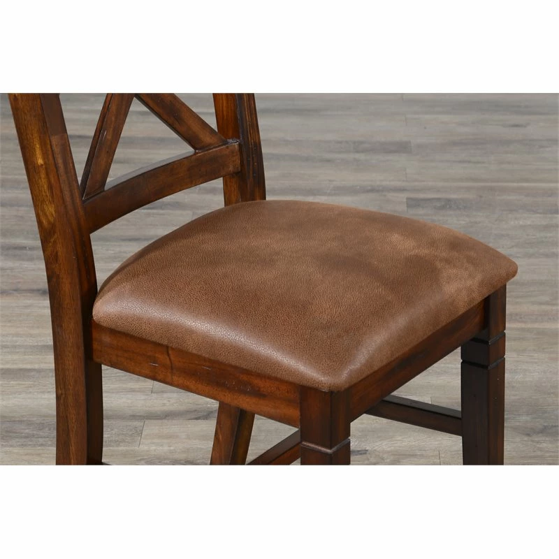 Wholesale 🛒 Sunny Designs Santa Fe 19" Double Crossback Wood Chair In Dark Chocolate ✨ 9 Wholesale 🛒 Sunny Designs Santa Fe 19" Double Crossback Wood Chair In Dark Chocolate ✨ - Image 7