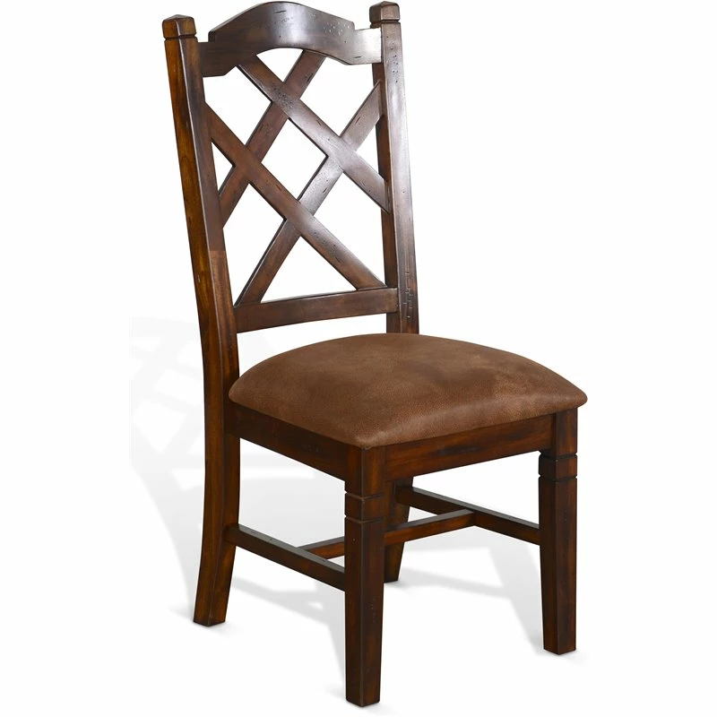 Wholesale 🛒 Sunny Designs Santa Fe 19" Double Crossback Wood Chair In Dark Chocolate ✨ 3 Wholesale 🛒 Sunny Designs Santa Fe 19" Double Crossback Wood Chair In Dark Chocolate ✨