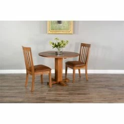 Deals ⭐ Sunny Designs Sedona 19" Traditional Mindi Wood Slatback Chair In Rustic Oak 🎁 -Cheap Office Chairs Store 2352979 1 L