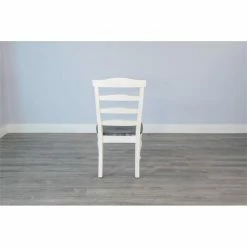 Discount 👏 Sunny Designs Carriage House 41" Ladderback Chair With Wood Seat In White 🛒 -Cheap Office Chairs Store 2352982 5 L