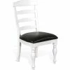 Flash Sale ⭐ Sunny Designs Carriage House 41" Ladderback Chair With Cushion Seat In White ❤️ -Cheap Office Chairs Store 2352985 L