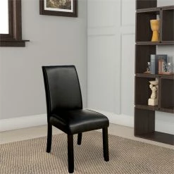 Discount 🔥 Benzara Grandstone I Contemporary Side Chair With Black Finish With Set Of 2 👍 9 Discount 🔥 Benzara Grandstone I Contemporary Side Chair With Black Finish With Set Of 2 👍 -Cheap Office Chairs Store 2368089 10 L