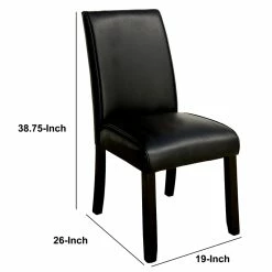 Discount 🔥 Benzara Grandstone I Contemporary Side Chair With Black Finish With Set Of 2 👍 13 Discount 🔥 Benzara Grandstone I Contemporary Side Chair With Black Finish With Set Of 2 👍 -Cheap Office Chairs Store 2368089 15 L