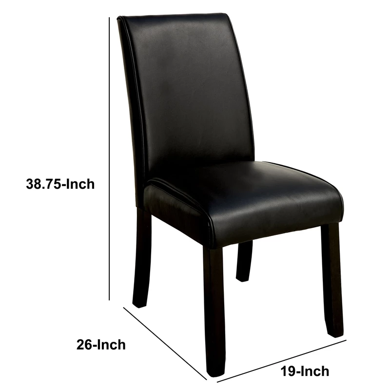 Discount 🔥 Benzara Grandstone I Contemporary Side Chair With Black Finish With Set Of 2 👍 8 Discount 🔥 Benzara Grandstone I Contemporary Side Chair With Black Finish With Set Of 2 👍 - Image 6